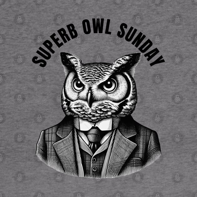 Superb Owl Sunday by Desert Owl Designs